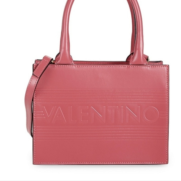Valentino Leather tote updated with signature logo design. - Picture 1 of 4